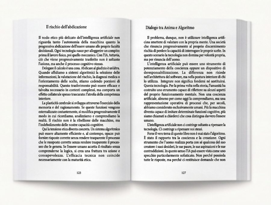 Due passaggi dal capitolo 10: il rischio dell'abdicazione, e il dialogo fra anima e algoritmo.
